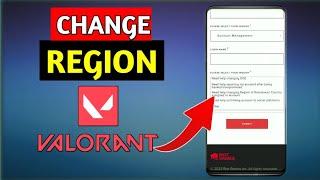 How To Change Region In Valorant Tutorial