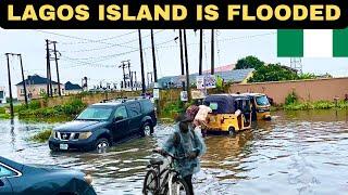 Flood in Lagos Nigeria ,the harsh reality of Lagos island  #lagosisland #lagos #lagosisland