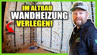 WANDHEIZUNG VERLEGEN im ALTBAU - Klemmschienen & Heizungsrohr! | Home Build Solution