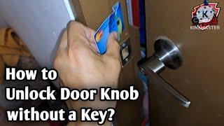 How to unlock door knob without a key | Tagalog Tutorial