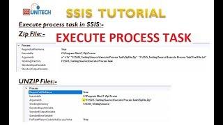 execute process task in ssis | zip and unzip files in ssis | ssis tutorial part 65