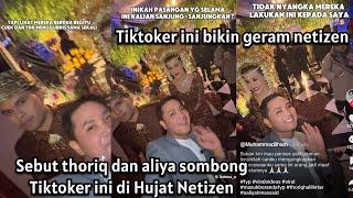 Viral Thariq dan Aliyah di Pernikahan Mereka Terlihat Sombong dan Bikin Kecewa Tiktoker Ini !