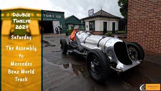 Brooklands Double 12 2024 Saturday Mercedes Benz World track assembly.