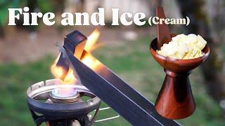 Can I make fire (and wood) flavored ice cream?