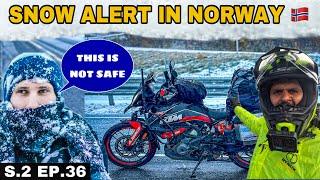 Riding in Norway during Winters is Not Easy  Nordkapp to Alta, India to London ride [S.2 Ep. 36]