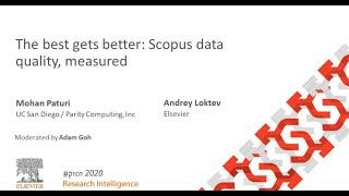 The best gets better: Scopus data quality, measured | #PRCN2020