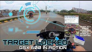 GSXR Ketemu target 2 kali  | Kalo ketemu uwu uwu dijalan auto gua kasih paham | GSX600