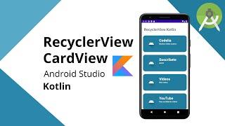 Kotlin - Android Studio - RecyclerView con CardView tutorial completo | Diseño Material 2021