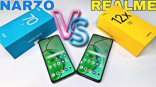 Realme Narzo 70x 5G  Realme 12X 5G 6/128GB  Unboxing & Comparison  Copy Paste Smartphone ?