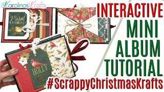 6x8 Mini Album Tutorial,  @letsgetscrappy2654  Collab #ScrappyChristmasKrafts, Landscape Mini Album