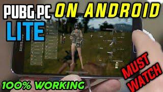 How to play Pubg PC Lite on Android 100000% working with gameplay