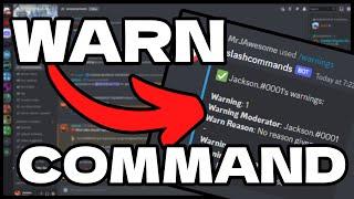 Discord.js V14 - Advanced Warning System (Multi Guilded)