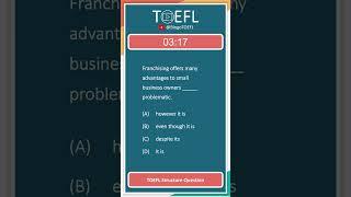 TOEFL Grammar Practice #413 | Structure Questions (Subordinating Conjunctions / Dependent Clauses)