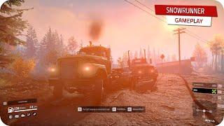 SnowRunner  Michigan #9 Black River - RESCUE Mission (Drowned Highway Truck) 2K gameplay