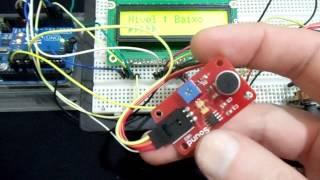 Sound sensor with Arduino and LCD display 16x2