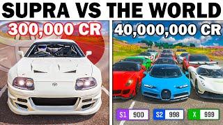 Forza Horizon 4 | Toyota Supra VS The World | The Best Value Drag Racing King Ever?