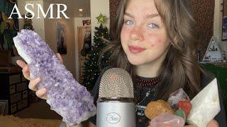 ASMR Tapping on & Teaching You about Crystals