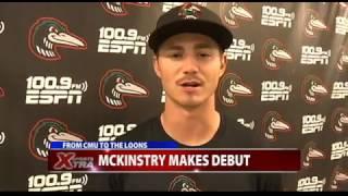 Former CMU star McKinstry makes Great Lakes Loons debut