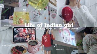 Indian girl vlog  aesthetic life in India | days in my life, cooking | Homebody December diaries