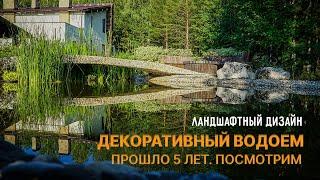 Декоративный водоем: прошло 5 лет. Делаем ревизию