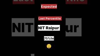 NIT Raipur at 75 %ile ?? | NITs at Low Percentile  | JEE Main 2024 #jeemains #iit #nit #shorts