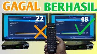 HOW TO MANUALLY SCAN A LOST TV BROADCASTING ON THE SET TOP BOX