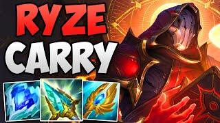 THIS IS HOW A CHALLENGER RYZE CARRIES GAMES! | CHALLENGER RYZE MID GAMEPLAY | Patch 13.1 S13