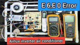 E 6,E 0 ERROR PCB REPAIR AIRLUX A/C INVERTER #technology #airconditioner #invertertechnology#youtube