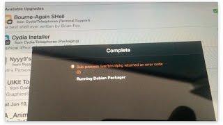 How to Fix Cydia error [Sub-prossess /usr/bin/dpkg returned an error code(2) ]