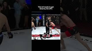 The referee actually fought the fighter #mma #ufc