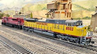 Overland Models EMD SD80MAC and SD90MAC locomotives at the North County Model Railroad Society