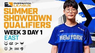 Overwatch League 2021 Season | Summer Showdown Qualifiers | Week 3 Day 1 — East