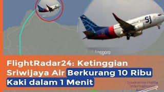 Kornologi pesawat sriwijaya air SJ182