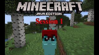 Mulit Player Minecraft Session 1- Daedric learns Minecraft