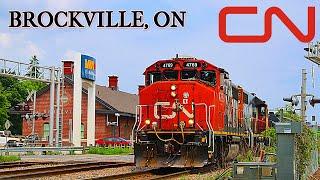Brockville: Nonstop Canadian National and VIA Rail, Canada's Oldest Railway Tunnel
