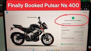 Finally Booked Pulsar NS400 z |  NS400 Hi kyu ? Full Booking Process | motobull