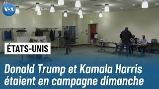 Donald Trump et Kamala Harris étaient en campagne dimanche