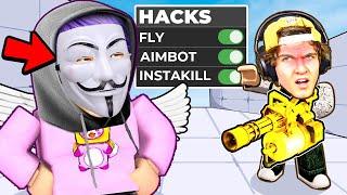 We met a HACKER pretending to be LANKYBOX, so we 1v1'd them...!? (ROBLOX RIVALS!)