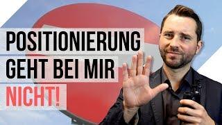 Positionierung geht bei mir nicht!