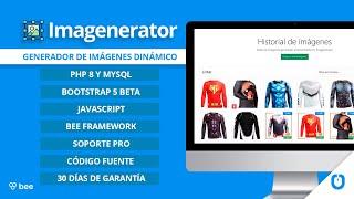 Imagenerator genera imágenes en lote PHP MySQL Bee AJAX - [Academia Joystick]