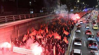 COMMUNIST PARTY (KKE) PROTEST AGAINST THE IMPERIALIST WAR,  ATHENS 25/2/2022