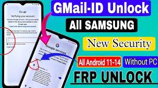 Finally New Trick 2025:- Samsung Galaxy Frp Bypass 2025 {100% Done} Android 12-13-14 Without Pc