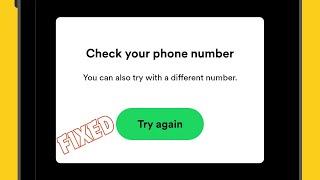How to fix Spotify login problem with phone number 2024