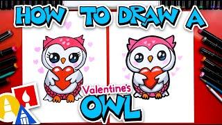 How To Draw A Valentine's Owl