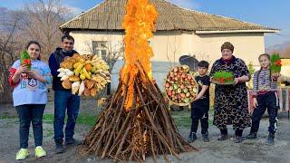 NOVRUZ HOLIDAY IN RELAXING VILLAGE! SHEKERBURA, BAKLAVA AND SEMENI | GRANDMA COOKING