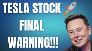  TESLA STOCK FINAL WARNING!! TSLA, SPY, NVDA, ES, NQ, QQQ, BTC, MSTR & MSFT PREDICTIONS!  