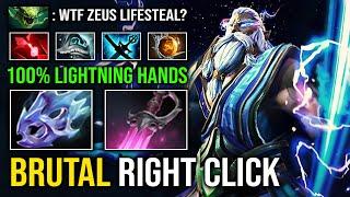 NEW Broken Right Click 100% Lightning Hands Max Spell Lifesteal Instant Heal Zeus Dota 2