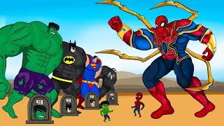 Team HULK, SUPER MAN, VENOM vs IRON SPIDERMAN : Returning from the Dead SECRET - SUPER HEROES MOVIE