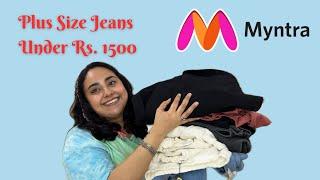 Myntra Haul | *PLUS* size jeans Haul under Rs. 1500 | Spriha Sanjay #myntra