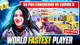 Pakistani Girl reacting on Indian player Souvik D Live Worlds fastest Player